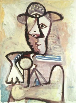 パブロ・ピカソ Painting - 男性の胸像 2 1971 パブロ・ピカソ